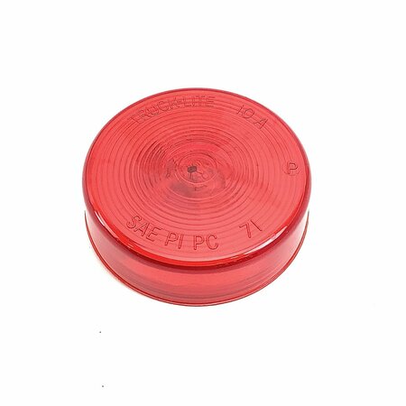 TRUCK-LITE 10 Series, Incandescent, Red Round, 1 Bulb, Marker Clearance Light, PC, PL-10, 12V 10202RP